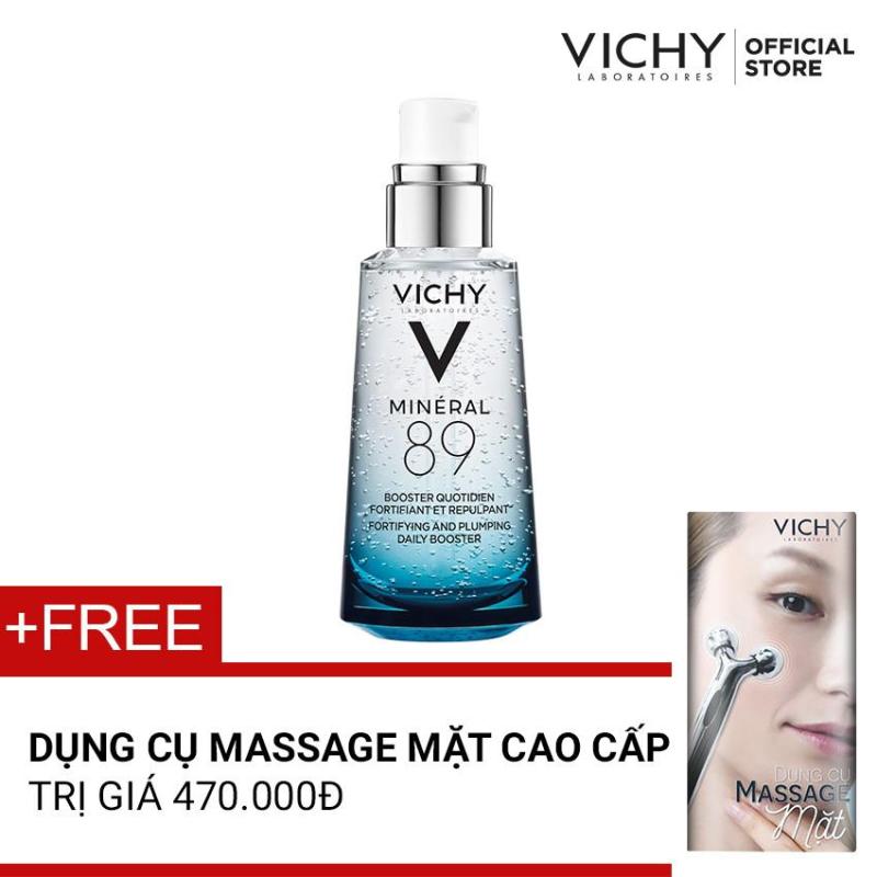 Dưỡng chất khoáng cô đặc giúp phục hồi và bảo vệ da Vichy Mineral 89 + Tặng Dụng cụ massage mặt cao cấp cao cấp