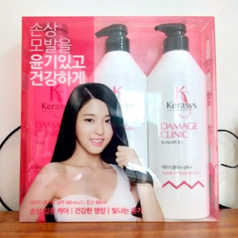 Bộ gội xả cho tóc khô và hư tổn Kerasys Hàn Quốc 600mlx3 giá rẻ