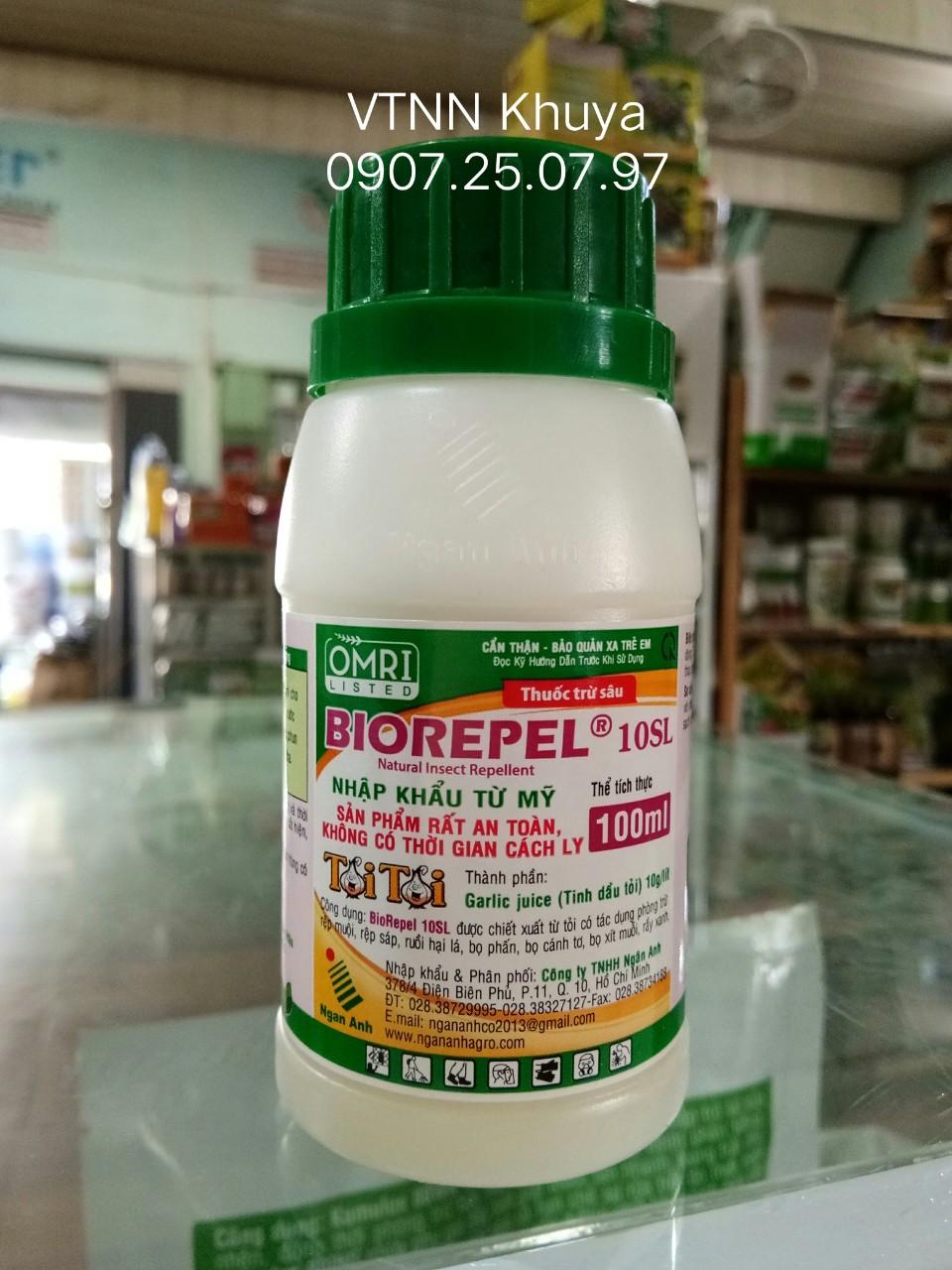 Thuốc trừ sâu sinh học Biorepel Tỏi Tỏi 10SL 100ml