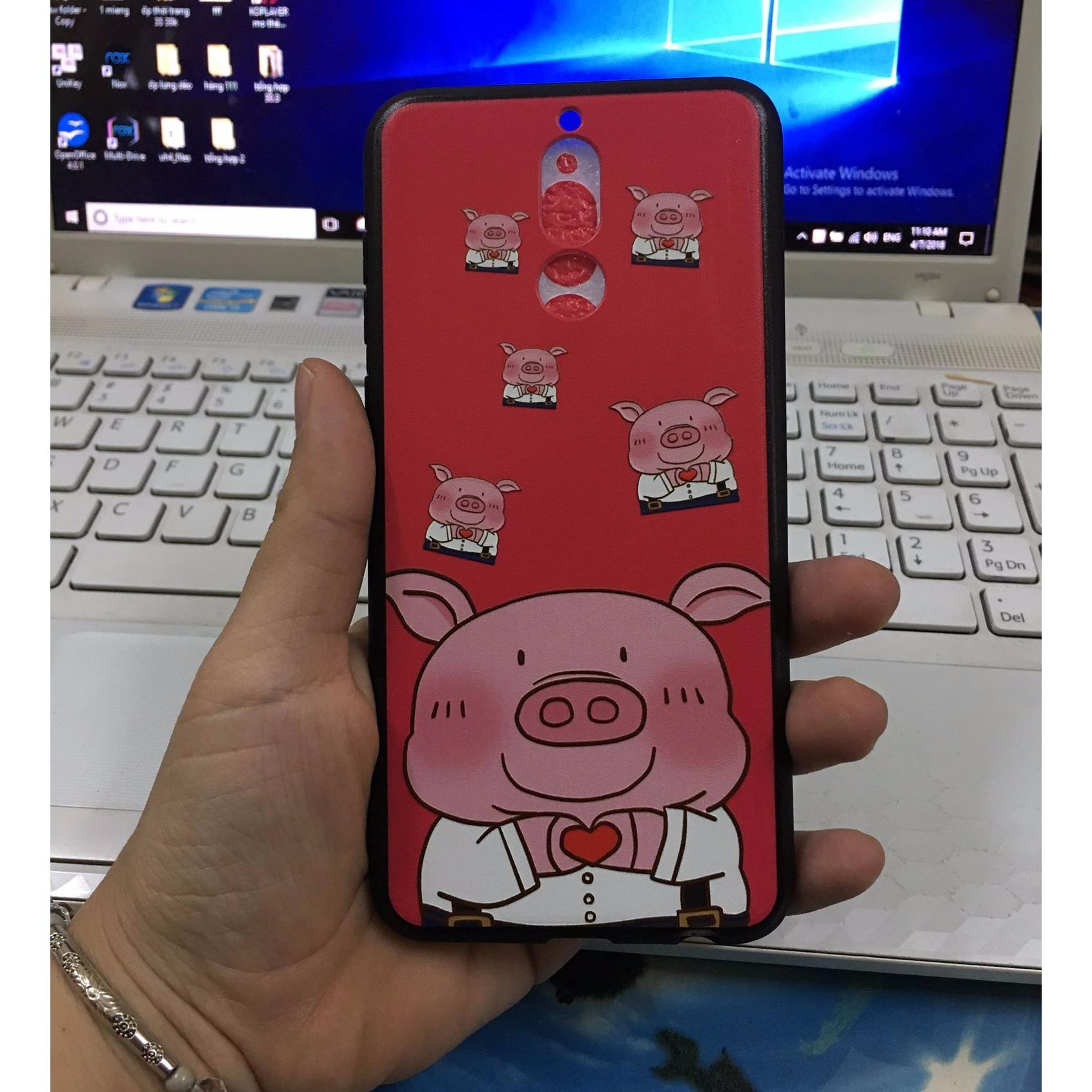Ốp lưng in hình thời trang cho Huawei Nova 2i Tặng kính cường lực