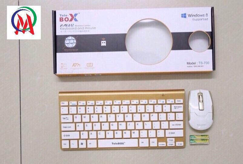 Combo phím và chuột telebox ts700 ko dây mini