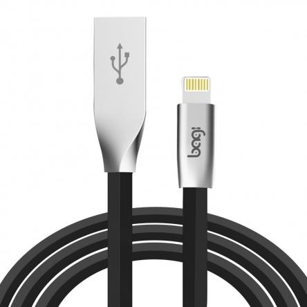 Cáp sạc nhanh dẹt Microcom cho iphone lõi dây làm từ đồng nguyên chất mạ bạc dây bọc nhựa đặc biệt siêu bền (giao màu ngẫu nhiên )