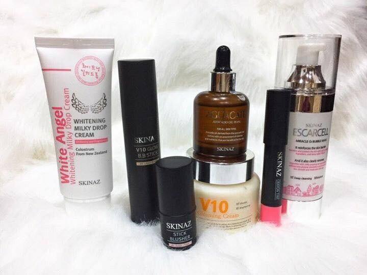 Combo 7 sản phẩm dưỡng da & trang điểm cao cấp SKINAZ Hàn Quốc chính hãng