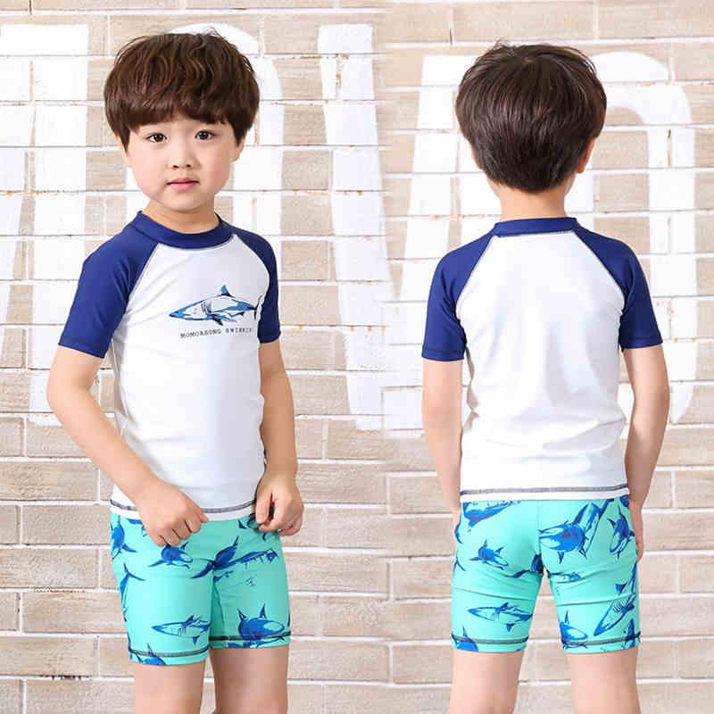 Đồ bơi bé trai cá mập_tặng kèm nón bơi