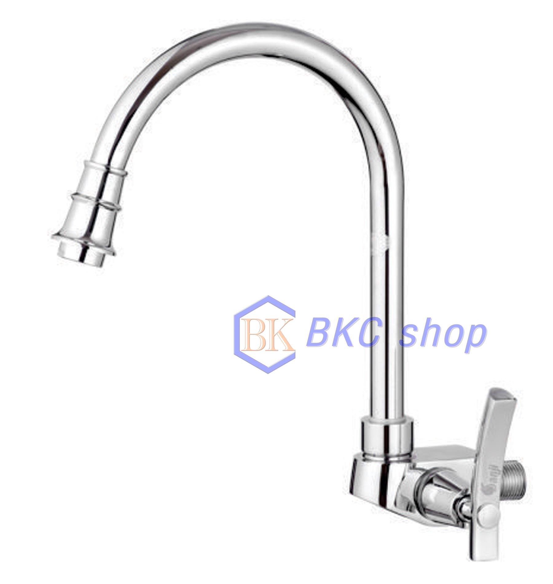 Vòi rửa chén lạnh âm tường Sanji CL23B