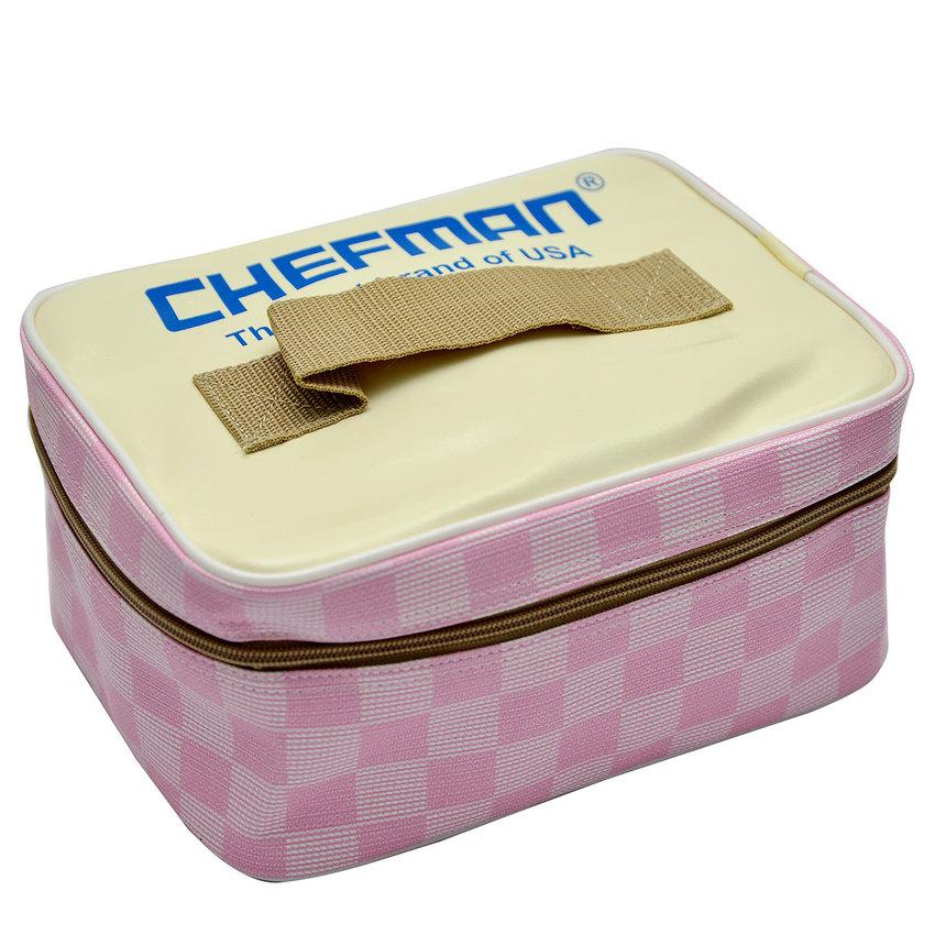 Túi đựng hộp cơm ủ nhiệt chefman giữ ấm thức ăn-cho hộp cơm nóng hổi trong nhiều giờ