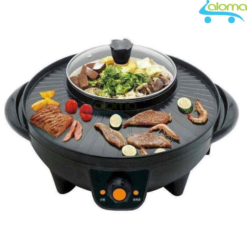 Bếp lẩu nướng tròn 40cm kèm nồi lẩu inox GR-36