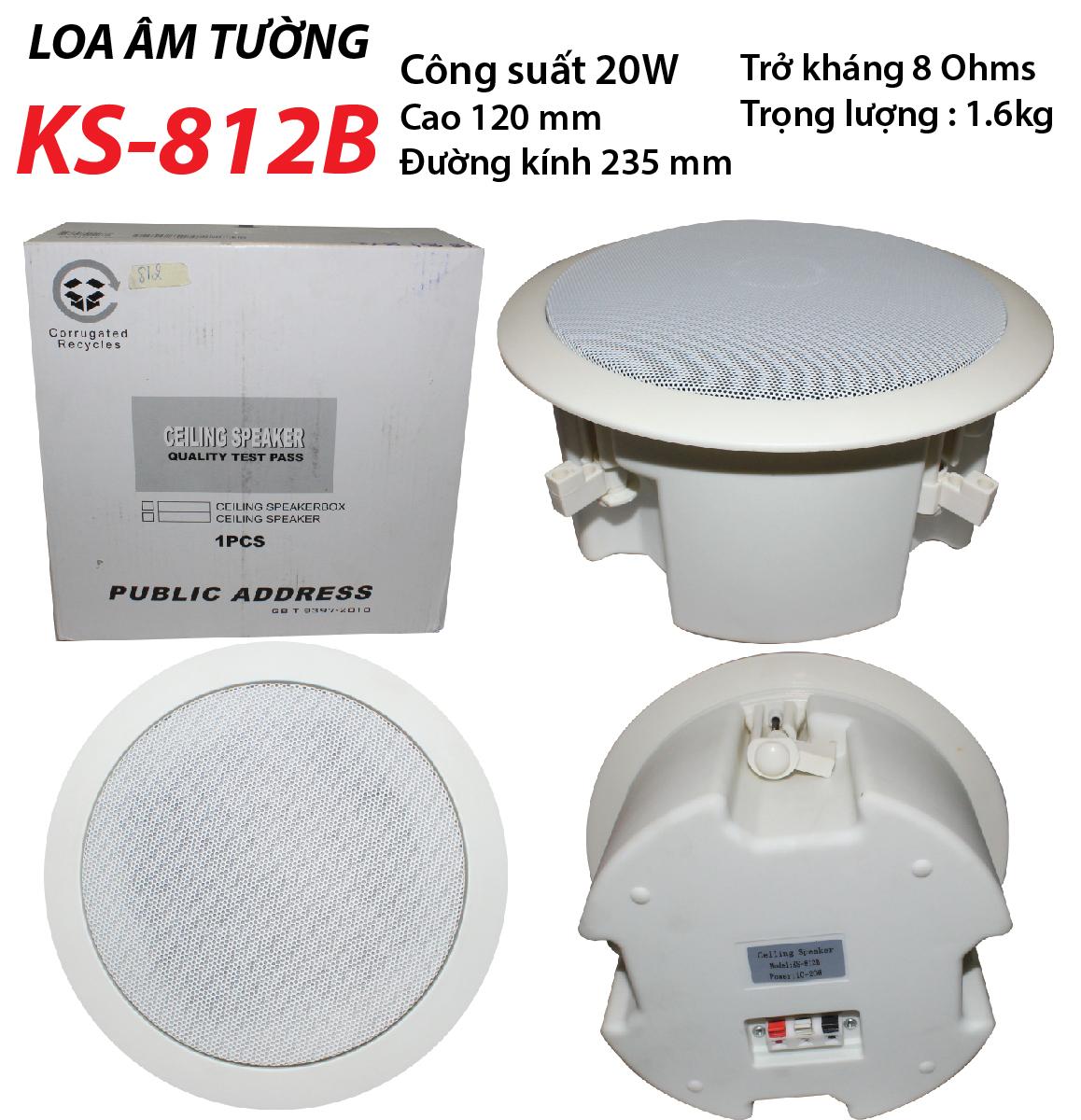Loa âm tường-âm trần ks-812b