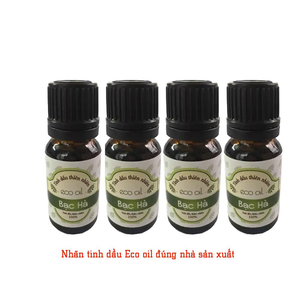 Combo 4 chai tinh dầu bạc hà Eco oil 10ml