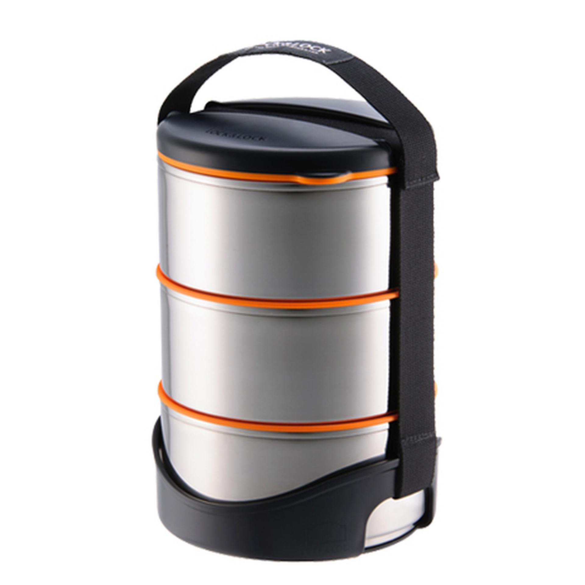 Cặp lồng cơm bằng Inox giữ nhiệt 3 tầng Lock&Lock 630ml