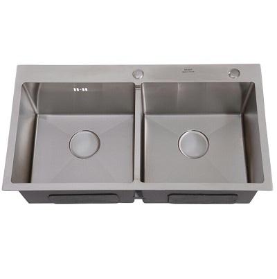 Chậu rửa chén bát korea inox 304 kèm vòi rửa lạnh sus 304