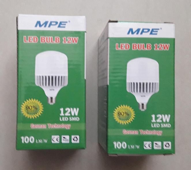 Bộ 2 bóng led trụ 12w mpe