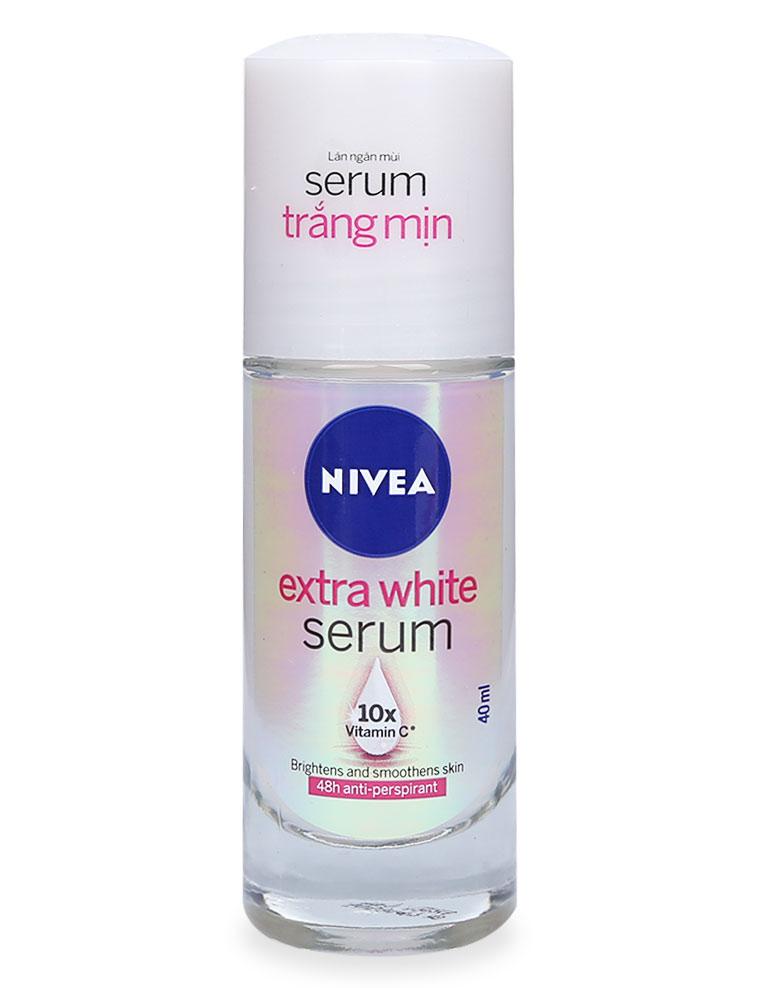 Lăn ngăn mùi serum trắng mịn nivea chai 40ml
