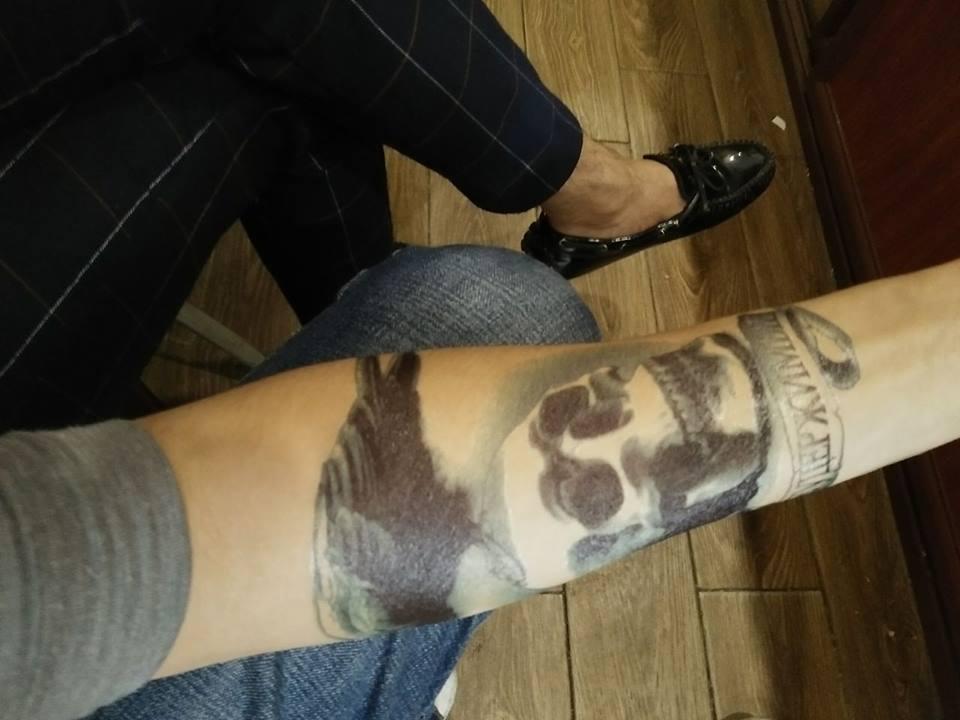 [HCM]HÌNH XĂM DÁN NAM CHIM ĐẦU LÂU KÍCH THƯỚC 15 X 22 CM