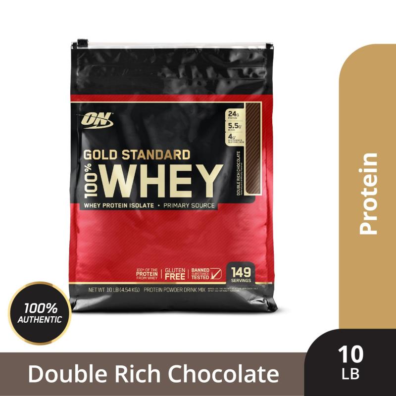 Thực phẩm bổ sung Optimum NutritionGold Standard 100% Whey Double Rich Chocolate10 lbs cao cấp