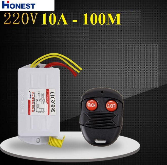 Công tắc điều khiển từ xa Honest công suất lớn 10A/220V khoảng cách 10-100M (6805WA-220V)