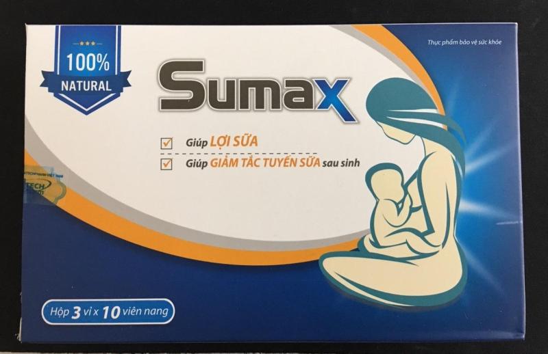 Viên uống lợi sữa SUMAX - Hộp 30 viên nang nhập khẩu