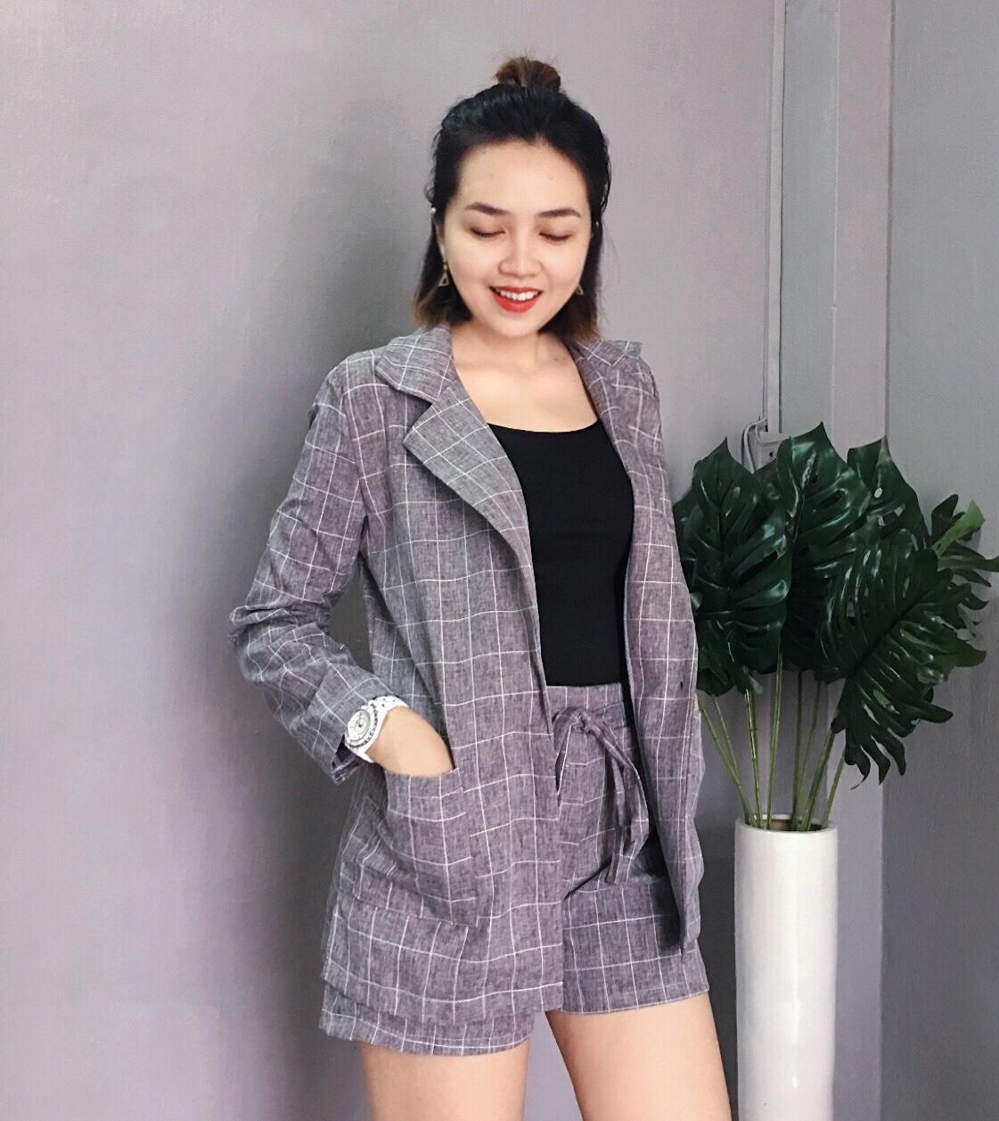 Set Bộ Vest nữ cao cấp form đẹp, Blazer cao cấp, vest nữ công sở