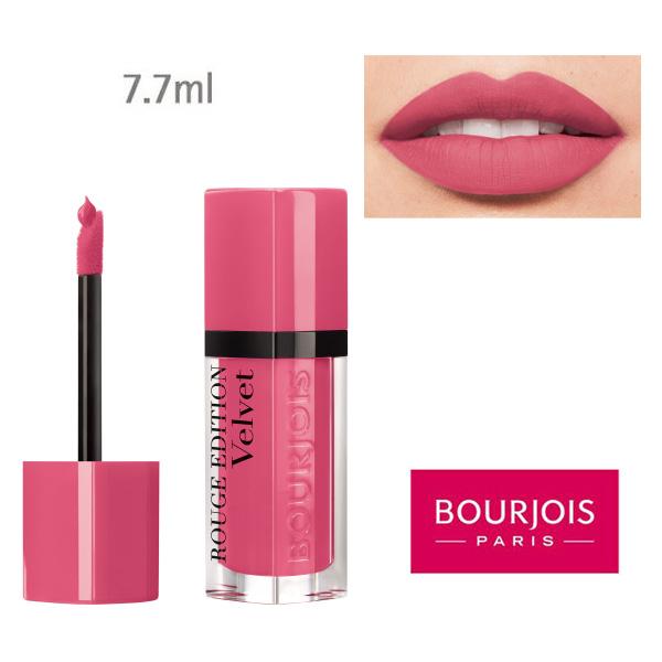 Son Lì Bourjois Rouge Edition Velvet 7.7ml #11 So Hap'pink - Sắc hồng tươi sáng tự nhiên