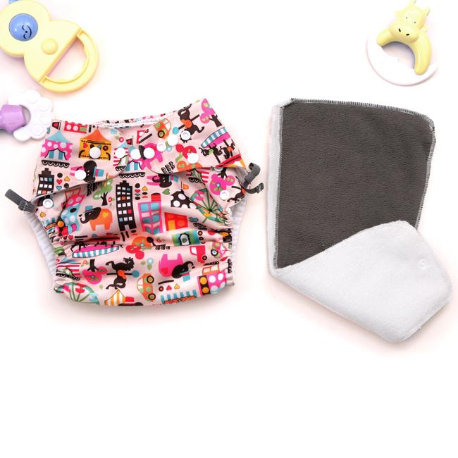 Bộ 2 Tã Vải / bỉm vải Dorabe ban đêm cho bé size L ( 12kg-24kg )