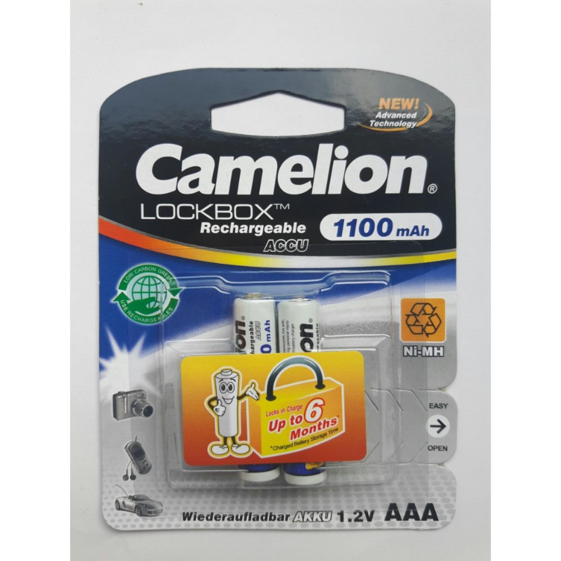 Vỉ 2 Pin Sạc Camelion AAA 1100mAh 1,2V thiết bị điều khiển từ xa, thiết bị điện tử  ( Trắng ) KL79
