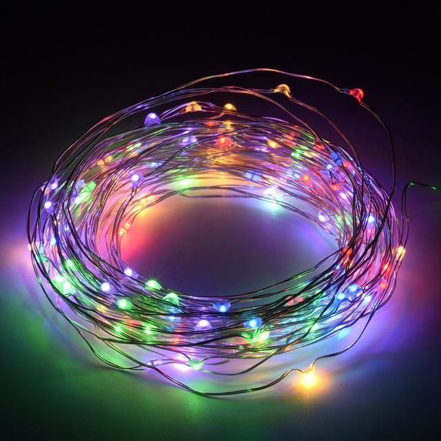 Đèn led đom đóm trang trí 10m dùng nguồn 220v - rgb
