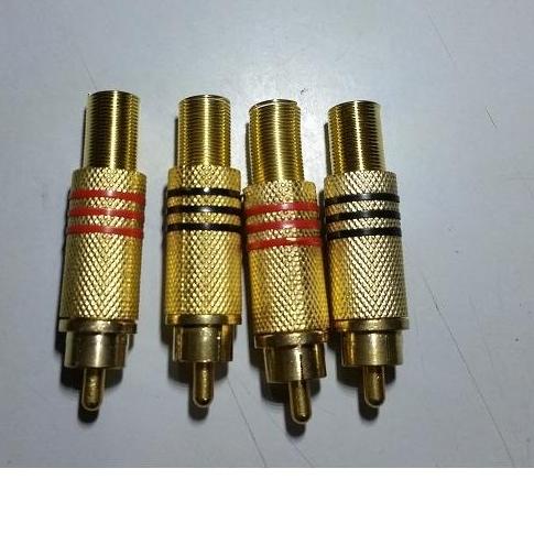 Rắc hàn rca-av mầu vàng 1bộ