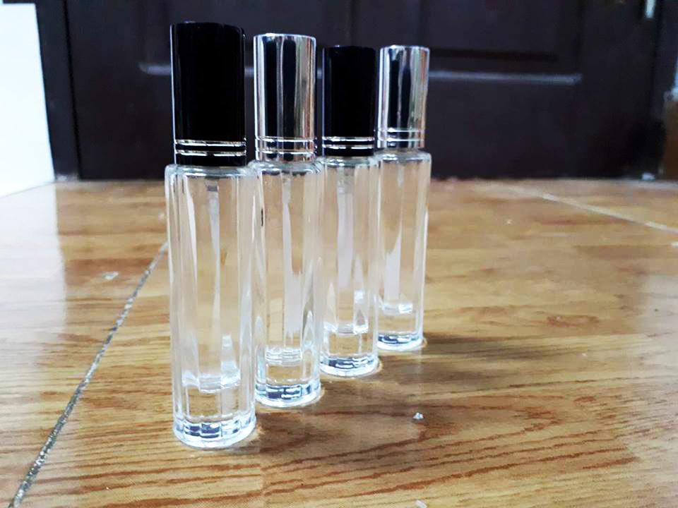 25 vỏ chiết/ống chiết nước hoa gân sọc 10ml