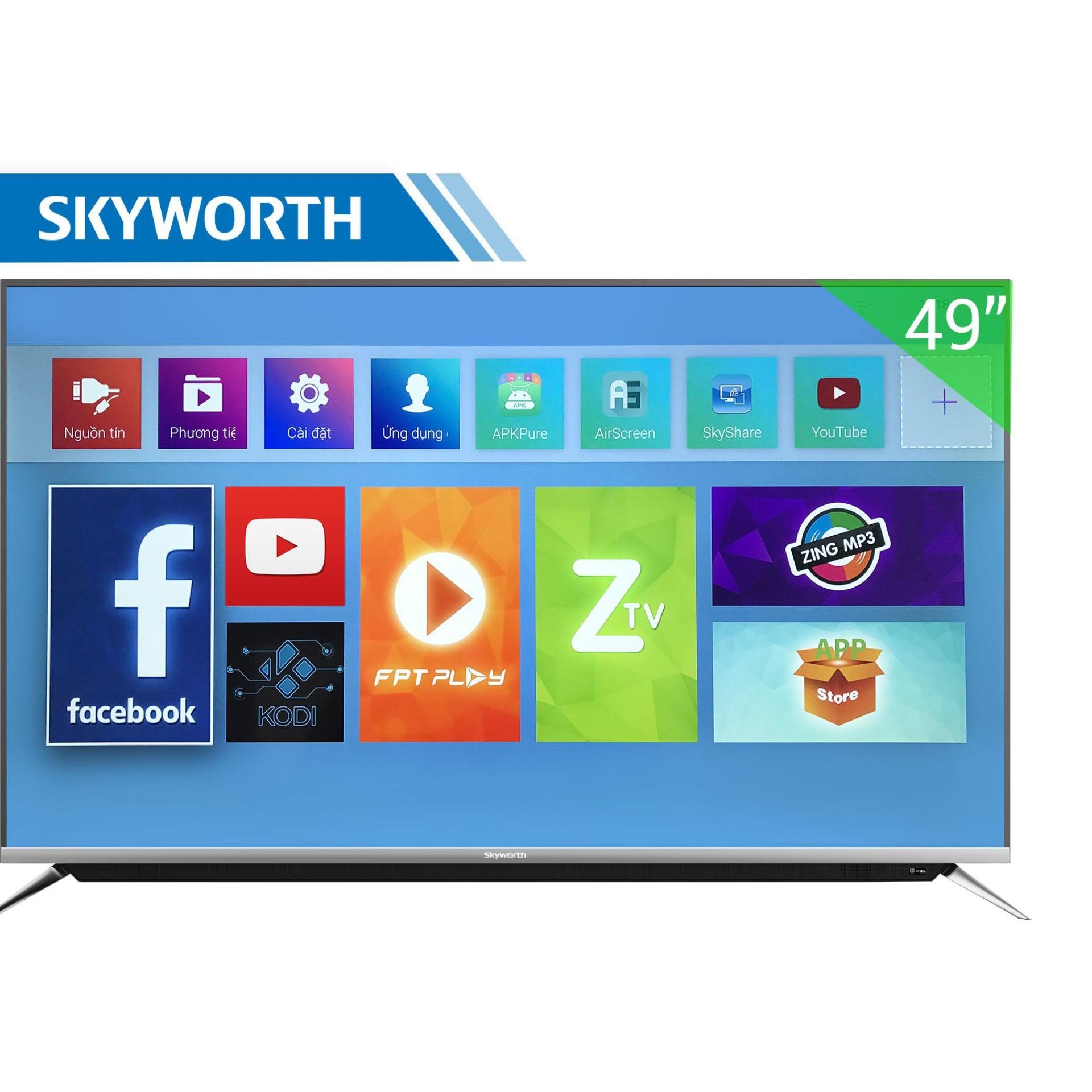 Smart Tivi Skyworth 49 inch 4K – Model 49G6A1T3VN (Đen) - Hãng phân phối chính thức