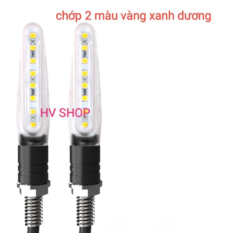 xinhan xe may Xi Nhan Moto Xe Máy có chớp tự động 2 màu ( giá 1 cặp ) ( xanh vàng )