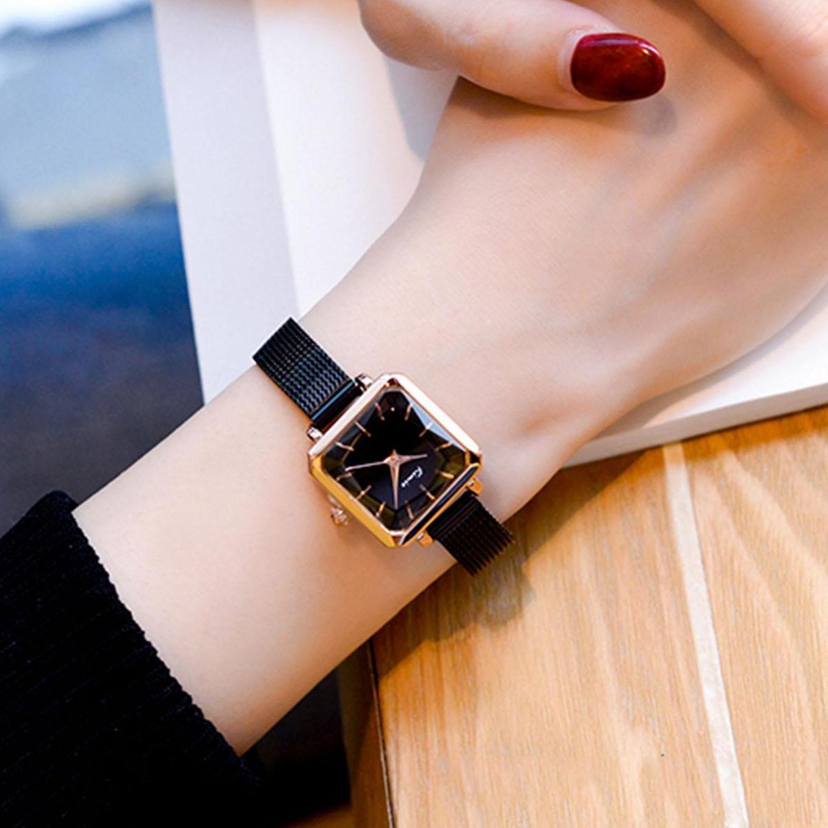 Đồng hồ nữ Kimio mặt vuông - Mã K012