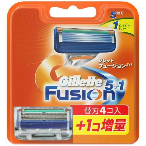Vỉ 5 lưỡi dao cạo râu Gillette Fusion 5 + 1 - Japan