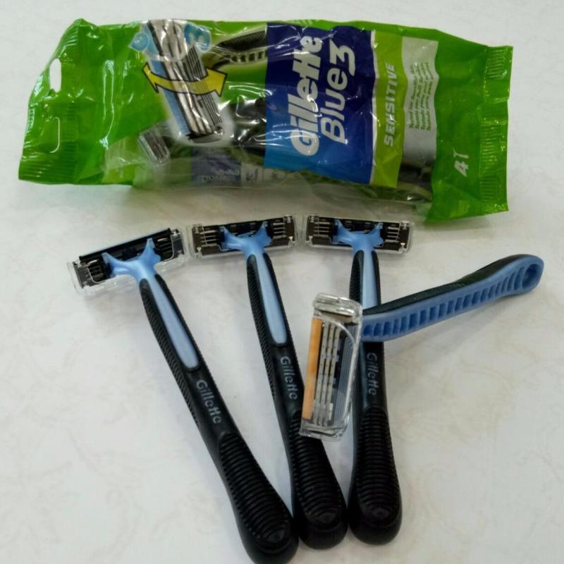 Combo 4 dao cạo râu Gillette Blue 3 - xách tay Pháp giá rẻ