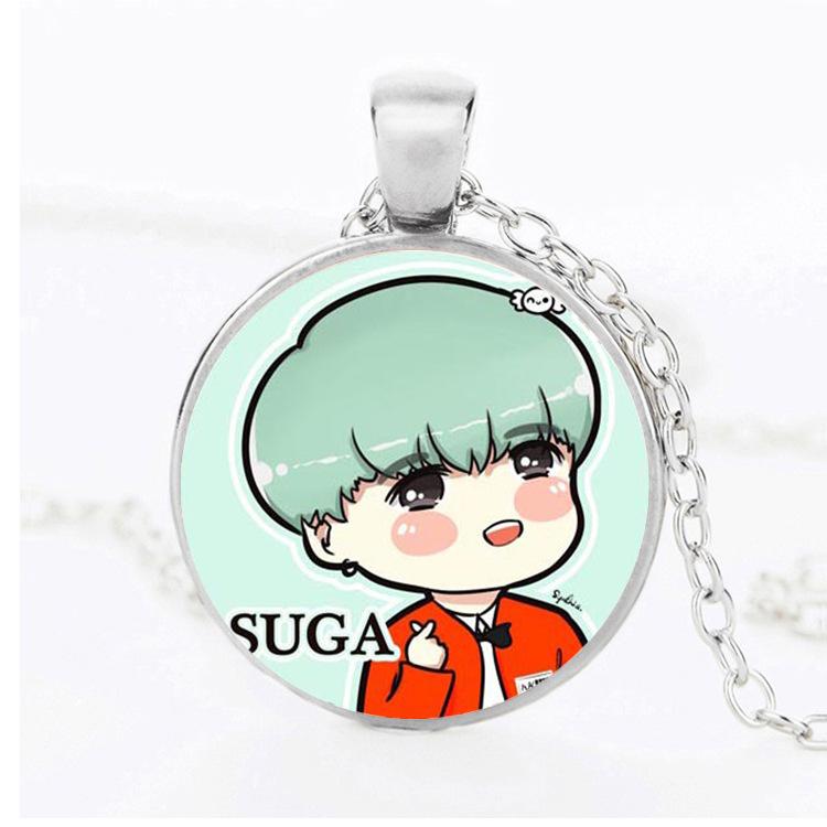 Dây chuyền mặt chibi BTS cute