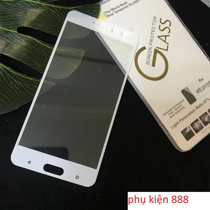 Combo kính cường lực và ốp silicon cho htc u11 full màn cb082