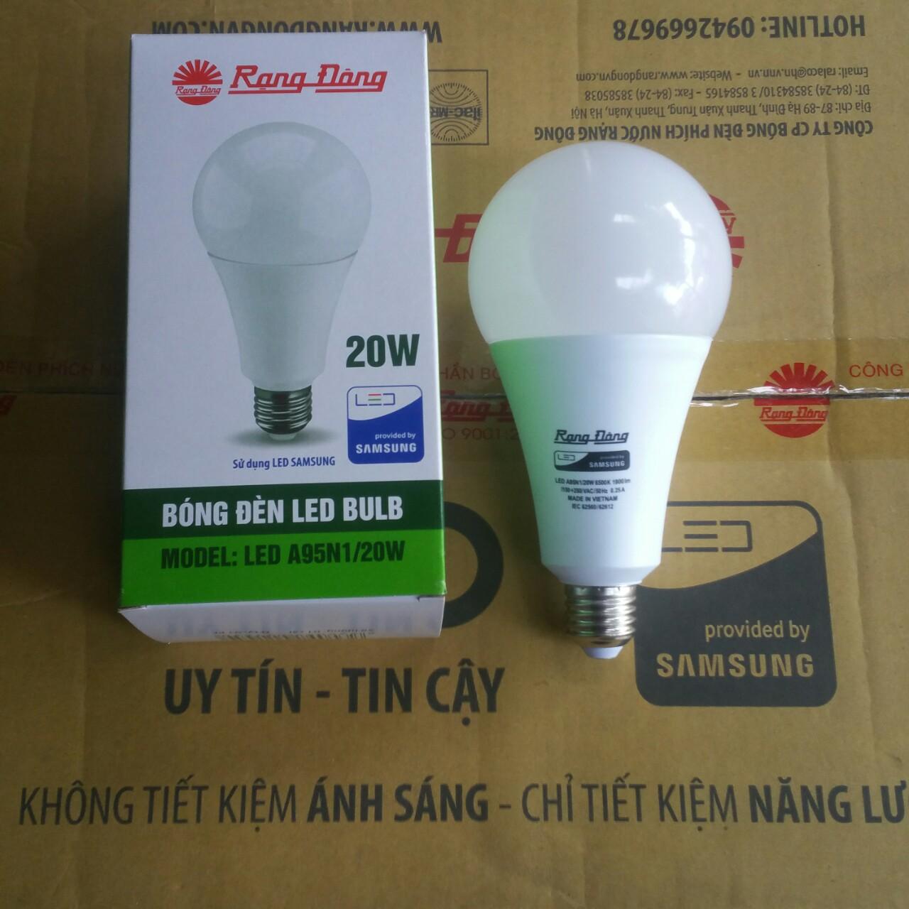 Bóng đèn LED BÚP 20W RẠNG ĐÔNG Siêu Sáng