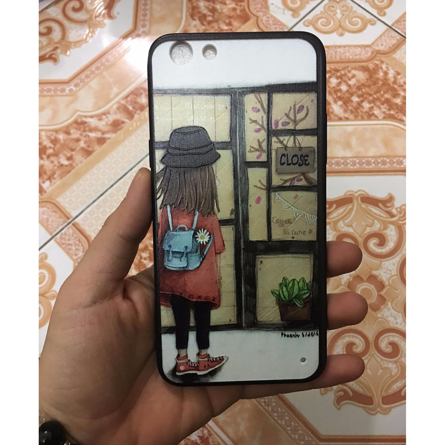 Ốp lưng dẻo màu cho Oppo F3 tặng kính cường lực