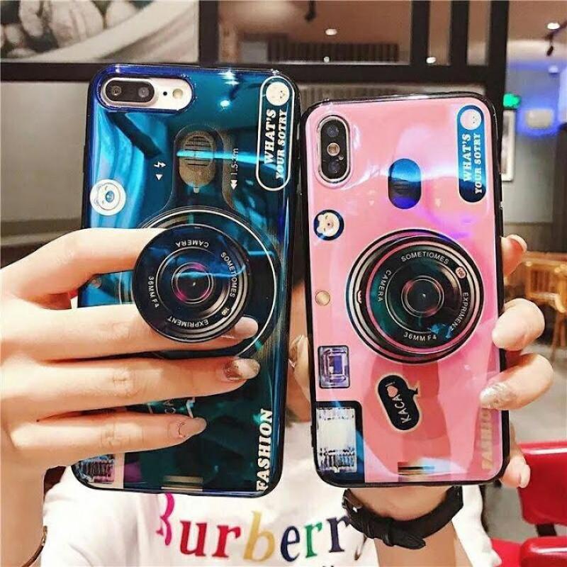 Giá Ốp lưng 3D hình máy ảnh kèm Iring dành cho điện thoại Phone 5 / 5s 6 / 6S / 6Plus 7 G / 8G 7P / 8Plus X
