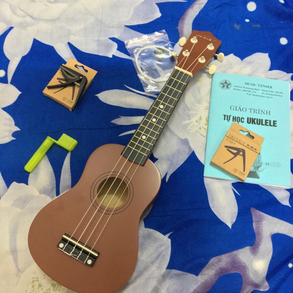 Đàn ukulele soprano andrew nâu