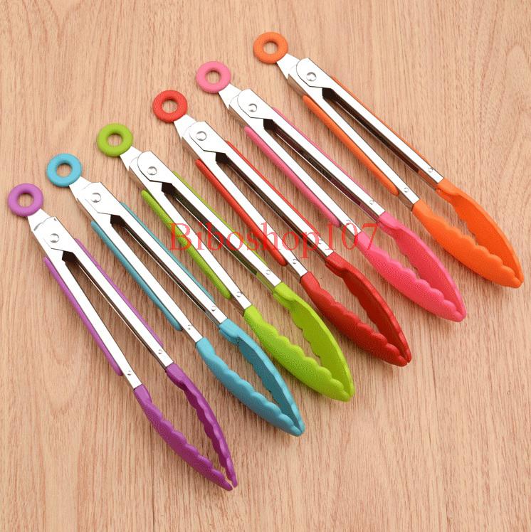 Kẹp gắp thức ăn silicon an toàn 21cm