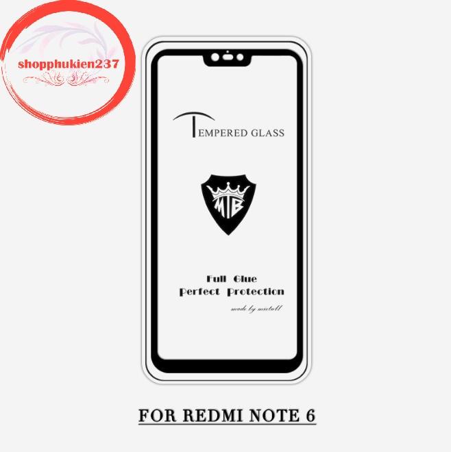 Kính cường lực xiaomi redmi note 6 note 6 pro kính full 5d cao cấp