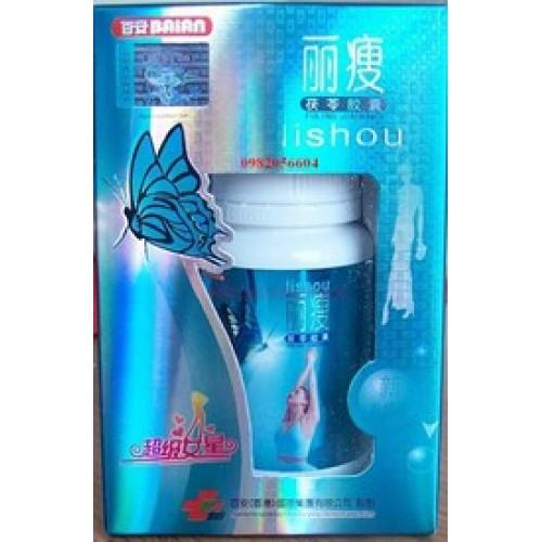 Lishou xanh hộp 40 viên giúp dáng đẹp, eo thon. CHÍNH HÃNG