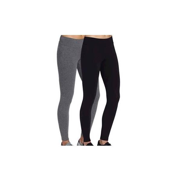 Combo 2 cái quần legging đen-xám thun ôm nữ tôn dáng