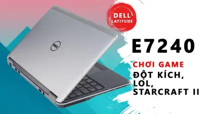 laptop Dell E7240 Nhỏ gọn i5 Ram 4G SSD128 Khỏe hàng Nhập Khẩu Mỹ tặng box ổ cứng 250G kèm quà Km lên tới 600k