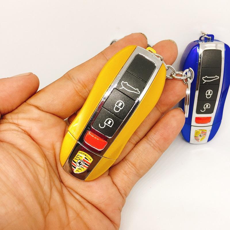 Bật lửa gas khò hình siêu xe porsche độc đáo có đèn pin và móc khóa