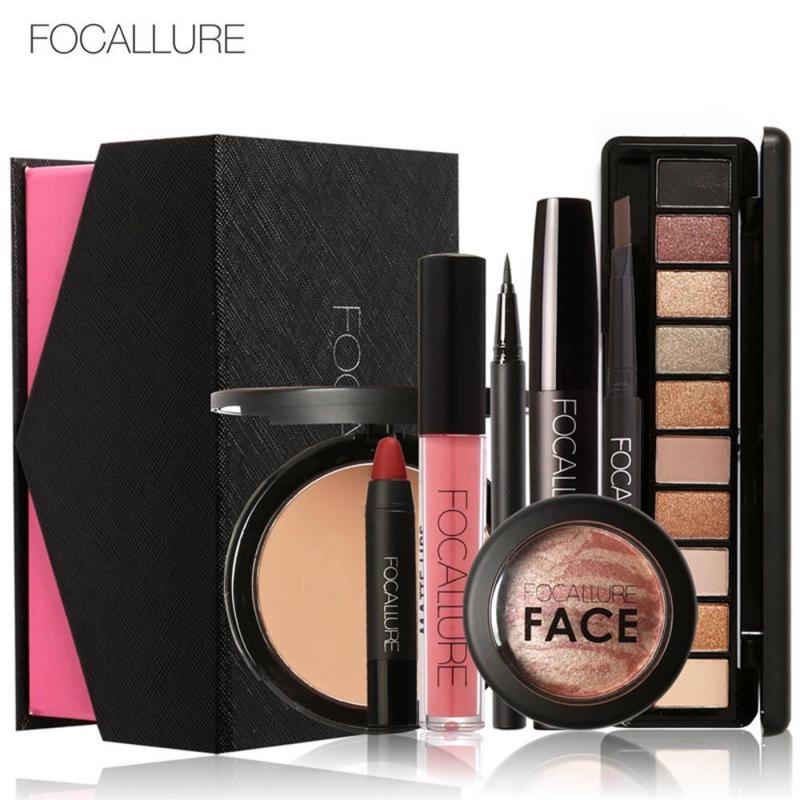 FOCALLURE Makeup Set Eye Shadow Mascara Lipstick Fashion Beautiful Simple Makeup A - intl