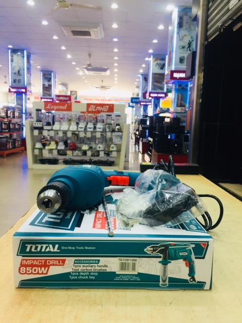 13mm máy khoan động lực cầm tay 850w total tg109136e