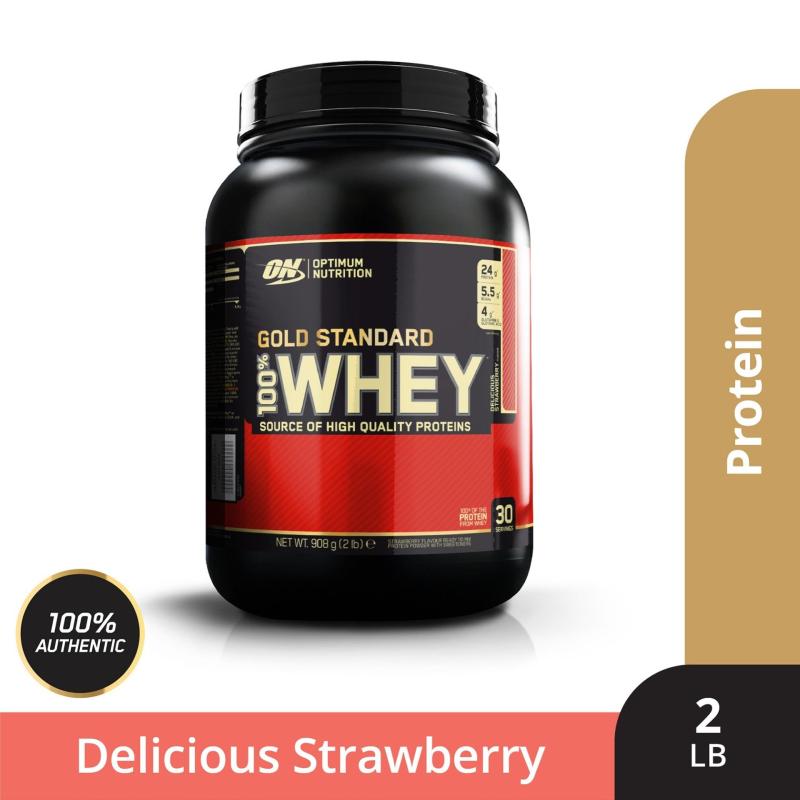 Thực phẩm bổ sung Optimum Nutrition Gold Standard 100% Whey Delicious Strawberry 2 lbs nhập khẩu