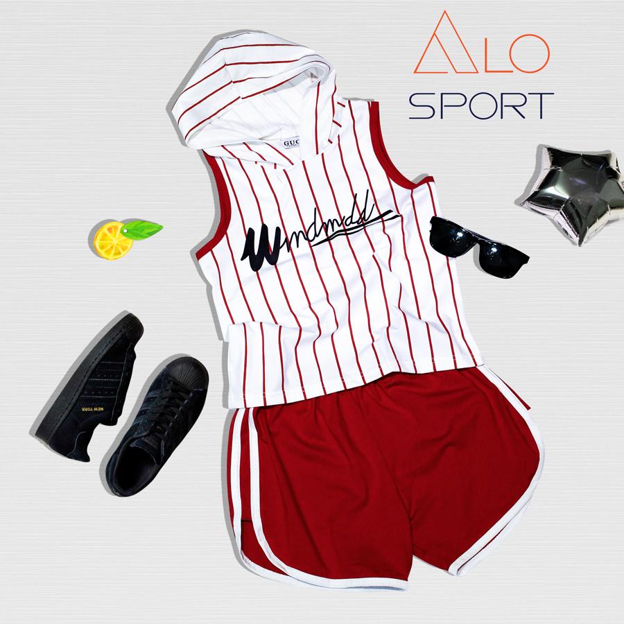 Bộ Quần áo bé trai - Set áo có nón kẻ sọc và quần short