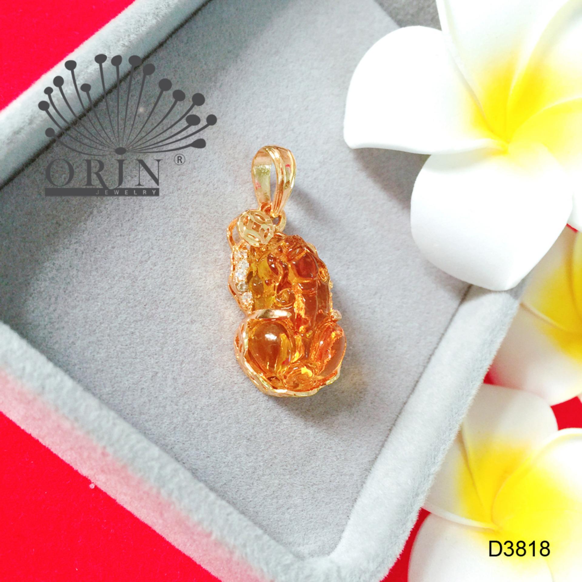 Mặt dây chuyền tỳ hưu tài lộc may mắn tài lộc cao cấp Orin D3818 - Long Tien